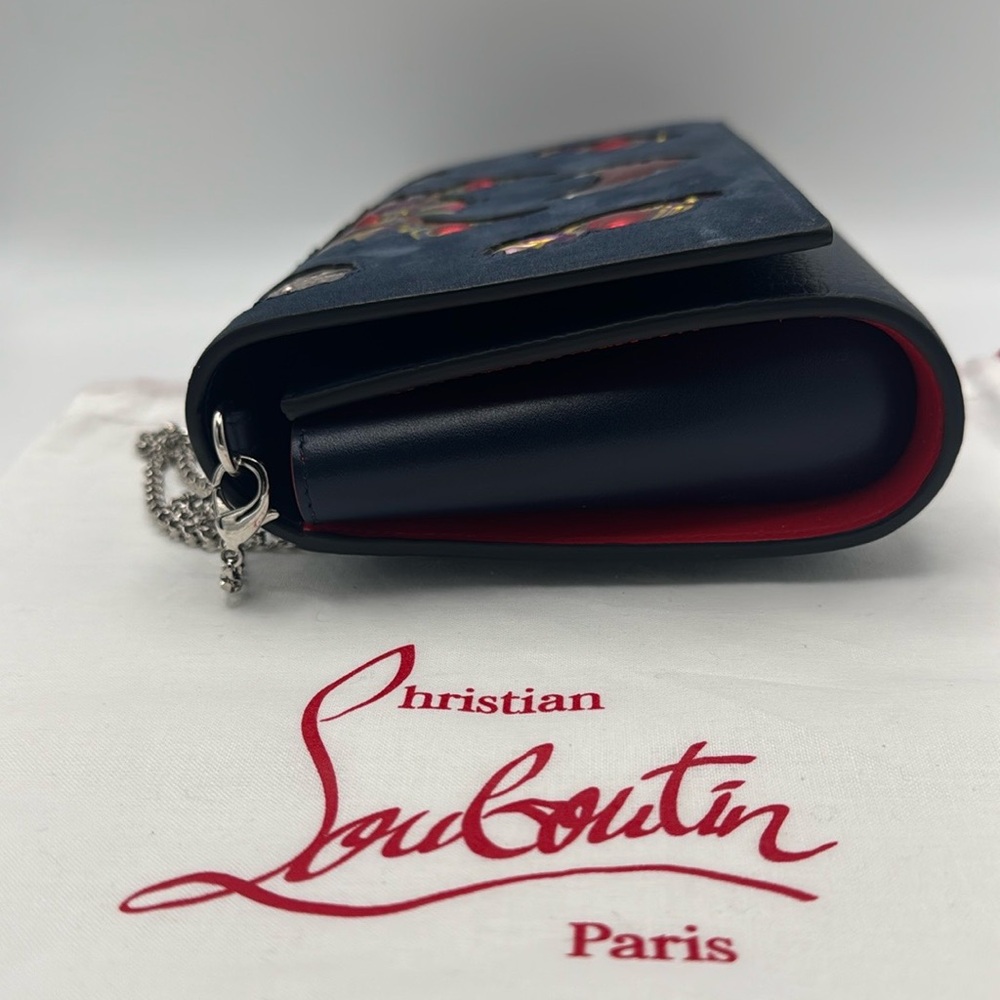 Christian Louboutin Paloma Heart Mexiloubi Calf Crossbody Clutch Bag - Picture 4 of 14